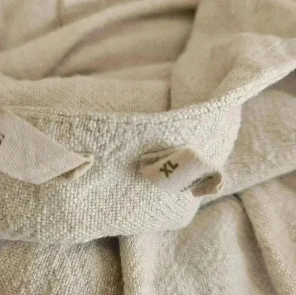 Soft Surroundings Linen BlendBlazer Cardigan Top 3/4Sleeve Button Front - Picture 7 of 8